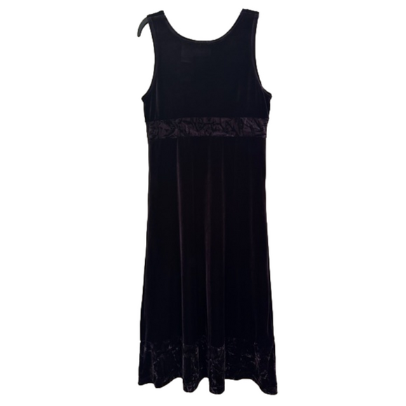 Velvet sleeveless midi dress - Picture 5 of 5